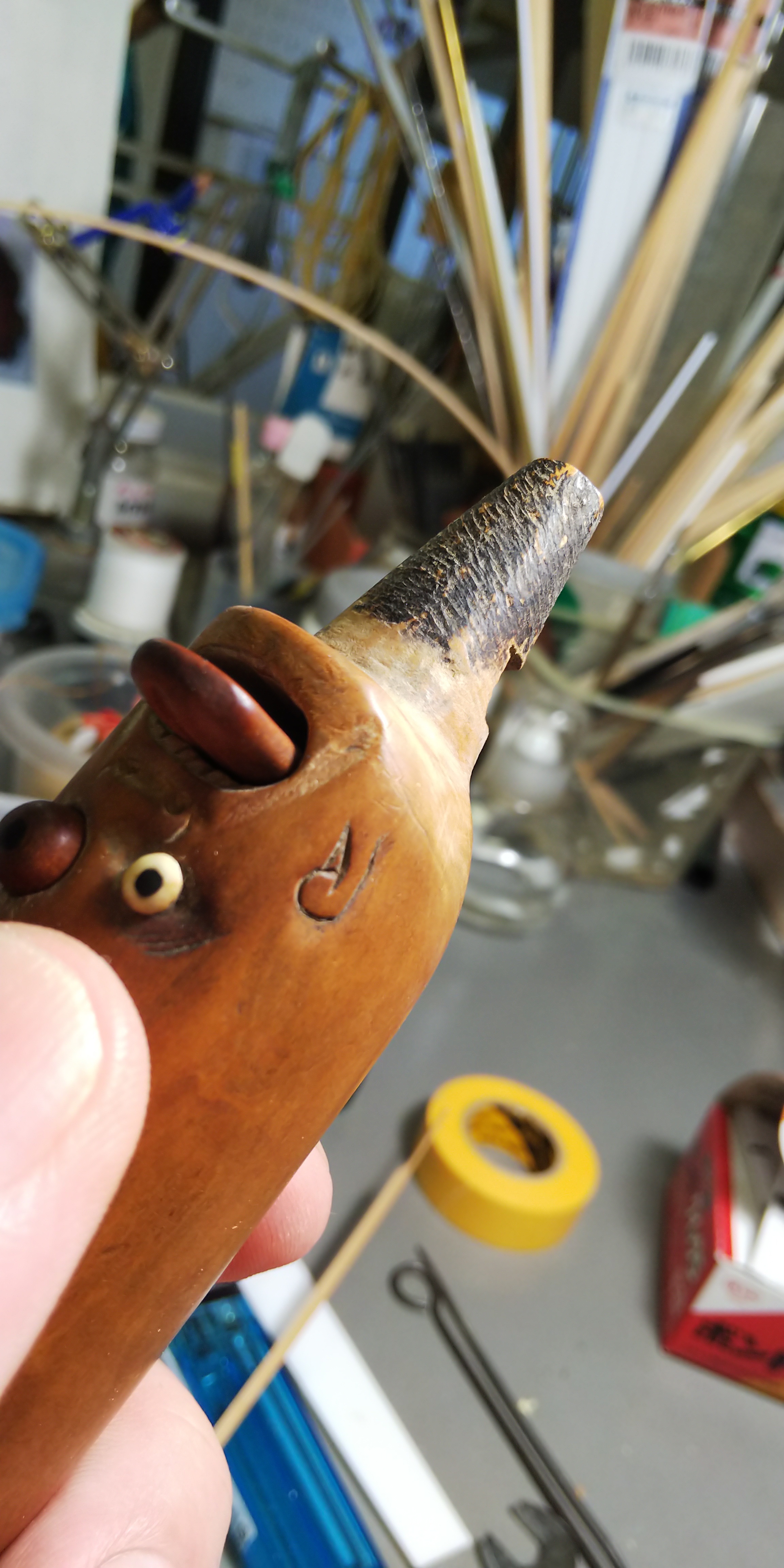 神戸人形 古作の修理 頭長琵琶弾き編: ウズモリ屋の神戸人形ブログ 神戸人形 古作の修理 頭長琵琶弾き編: ウズモリ屋の神戸人形ブログ